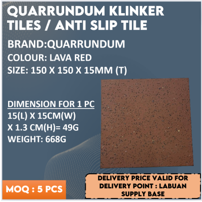 QUARRUNDUM KLINKER TILES - ANTI SLIP TILE