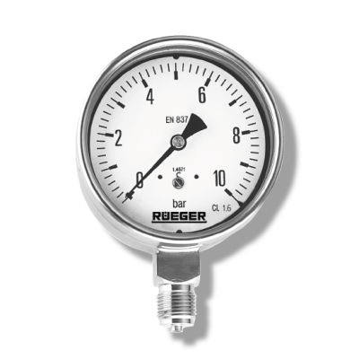 RUEGER Pressure Gauge, 0 + 400 bar psi