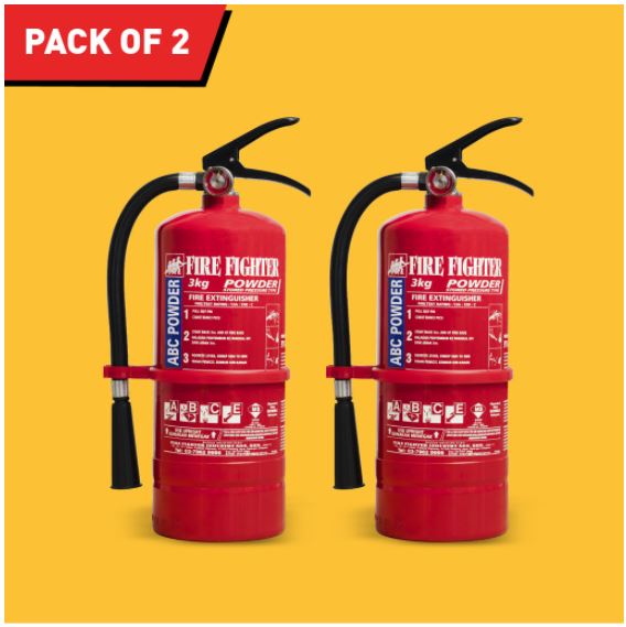 Fire Fighter Portable Fire Extinguisher (3kg       /       2 Packs)