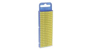 HellermannTyton WIC2 Snap On Cable Markers, Yellow, Pre-printed “-; +; A; E; Earth; L; N; R; S; T” Mfr. Part no.: 561-02994 (WIC2-A, E, L, N, R, S, T, +, -, EARTH)