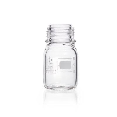 DURAN Original GL 45 Laboratory Bottle, clear, without screw cap and pouring ring, 100 mL