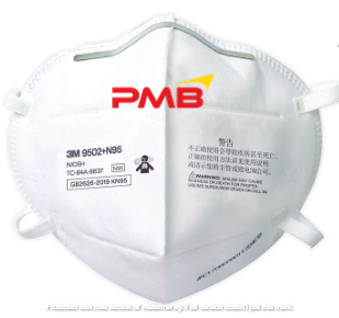 3M PARTICULATE RESPIRATOR 9502 + N95, 50PCS      /      BOX