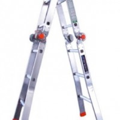 LADDER, FOLDING HEAVY DUTY ALUMINUIM LADDER, 4ft - "A" HEIGHT