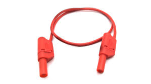 Lead, red with MC plug 2 m  /  2.5 mm², 1000 V CAT II  /  600 V CAT III RED 4mm sheath banana plug with 2.5mm2   /  2m high voltage safety test line