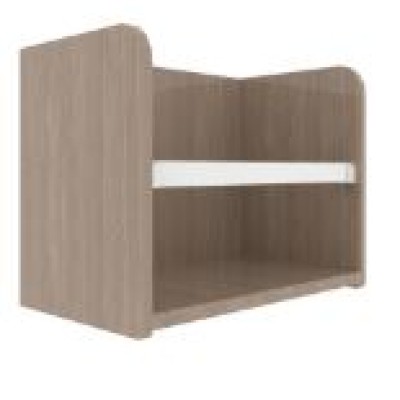 SANYON Offshore Platform Laminate Single Bookcase Shelf On Desk Top SYBC-005