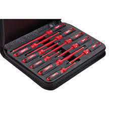 MILWAUKEE 10PC 1000V INSULATED SCREWDRIVER SET W  /   EVA FOAM CASE 48-22-2210