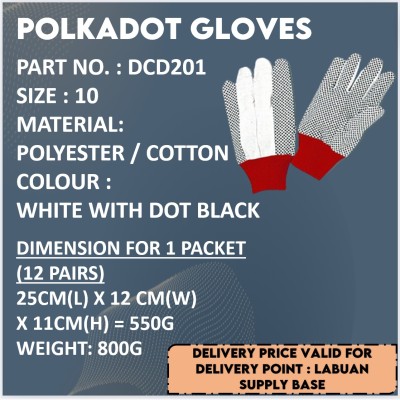 POLKADOT GLOVES DCD201