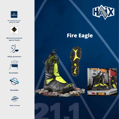 HAIX FIRE EAGLE BOOTS 507501, SIZE UK  4.5