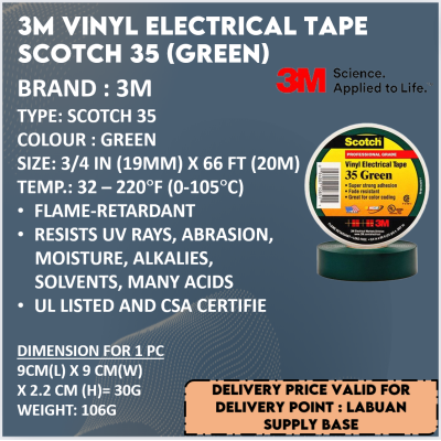 GREEN VINYL ELECTRICAL TAPE