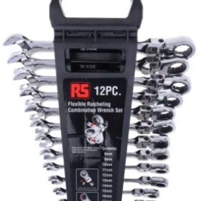 RS PRO 12-PIECE SPANNER SET, 8 - 19 MM, CHROME VANADIUM STEEL, c