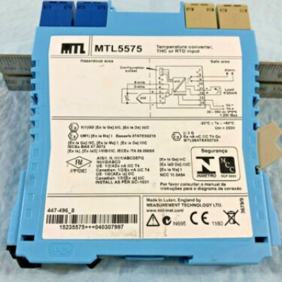 Eaton MTL Temperature Converter Zener Barrier, 20mA Maximum Current, 1 Channel - MTL5575