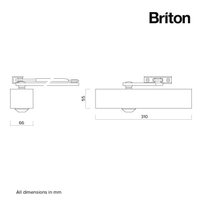 Briton 2130BC Door Closer