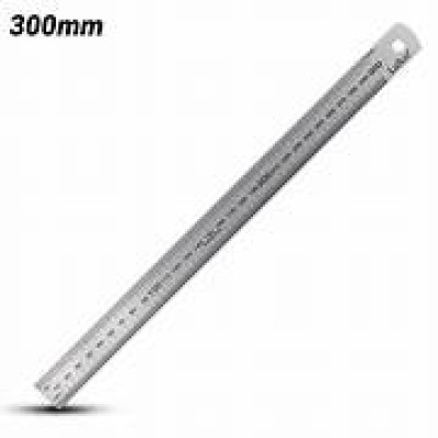 RULER, ALUMINUM RULER, METRIC IMPERIAL, 300MM 12"