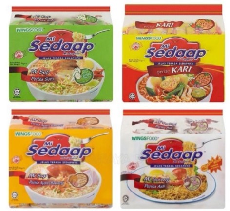 Mi Sedaap Fried Noodle - Original Flavour (5 x 91g)       /       Soto Flavour (5 x 75g)       /       Curry Flavour (5 x 73g)