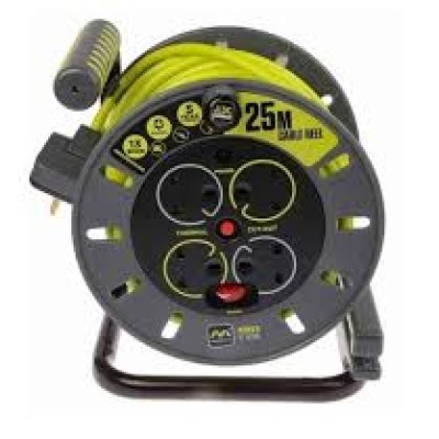 RS PRO 25m 4 Socket Type G - British Extension Reel, 240 V [RS Stock No.: 889-2490]