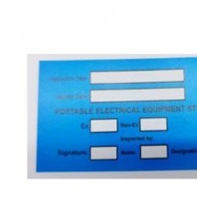 PVC Sticker  - PORTABLE ELECTRICAL EQUIPMENT STICKER