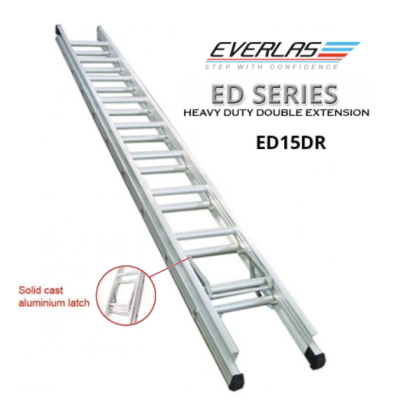 ORIGINAL Everlas ED15 Double Extension Ladder tangga 2 section