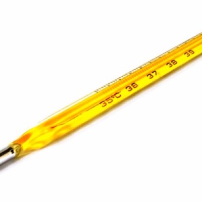 ZEAL Mercury Thermometer Range : -5   105 x 0.2 Deg C (Yellow Back)