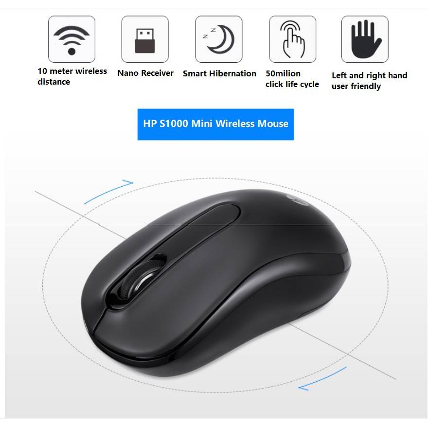 HP S1000 plus wireless mini mouse