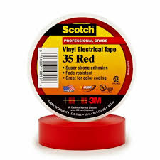 Scotch® Vinyl Electrical Tape,  35 RED (3  /  4"X66')