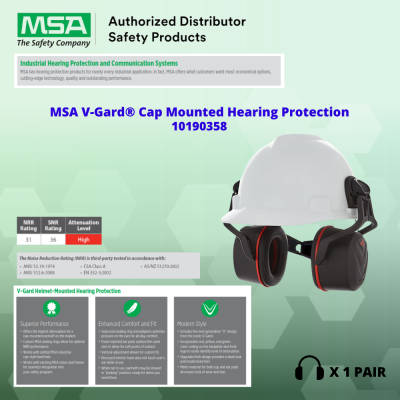 MSA 10190358, V-GARD HP, HELMET MOUNTED, HIGH