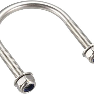 M10 Stainless Steel U-Bolt c w 2 Nuts 3 8"