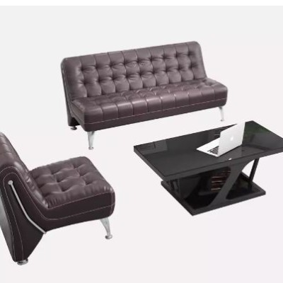 simple modern office sofa coffee table combination