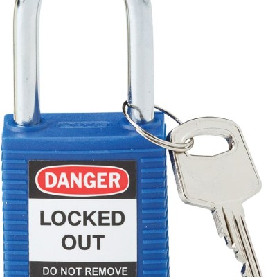 BRADY Nylon Lockout Padlocks (PACK OF 6) BLUE