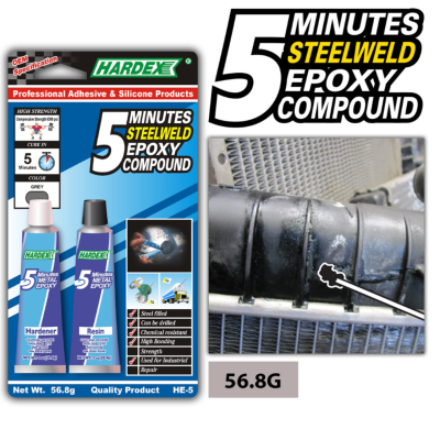 Hardex 5 Minutes Steelweld Epoxy Compound (56.8g) HE-5