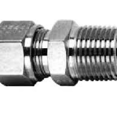 6CM6316 HOKE Male Connector 316SS3 8" Tube OD x 3 8" Male NPT