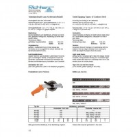 Richter Carbon Steel Tape with Dip Weight No.2 (5" length)