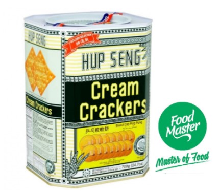 Golden Selection HUP SENG Cream Crackers Biscuit Tin pack @ 700g