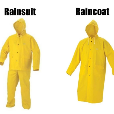 Heavy Duty PVC Yellow Rainsuit & Raincoat 100% Waterproof