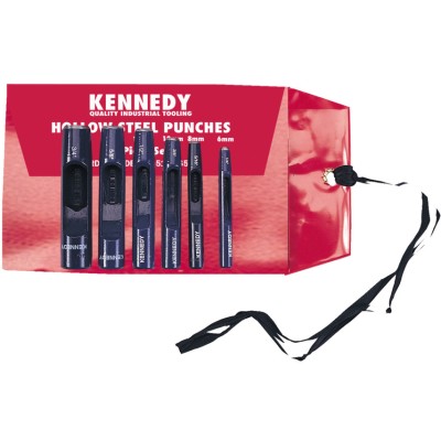 Kennedy Carbon Steel HOLLOW PUNCH SET 6-19mm (6-PCE) - KEN5181650K