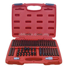 SB TOOLS 60 PCS POWER BIT SET HEX BIT  /  SPLINE BIT  /  TORX BIT