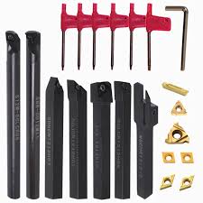 Lathe Turning Tools 21PC  /  Set Including 7PC Metal Turning Tool Holders with 16mm Shanks