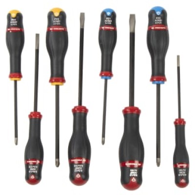 FACOM AT.J8PB Engineers Phillips, Pozidriv, Slotted Screwdriver Set 8 Piece