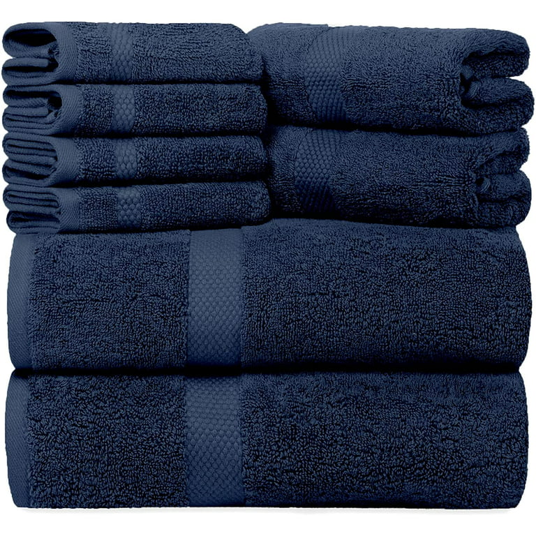 400gram D Navy Blue Color Cotton Towel, 27 x 54 (inch)