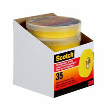 Scotch® Vinyl Electrical Tape, 35 YELLOW (3  /  4"X66')