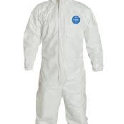 DUPONT TYVEK 400 DISPOSABLE COVERALL, WHITE