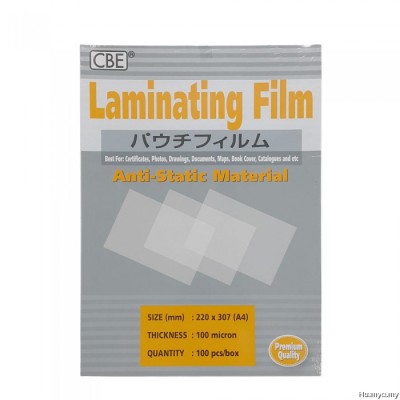 A4 Laminating Film (CBE brand)