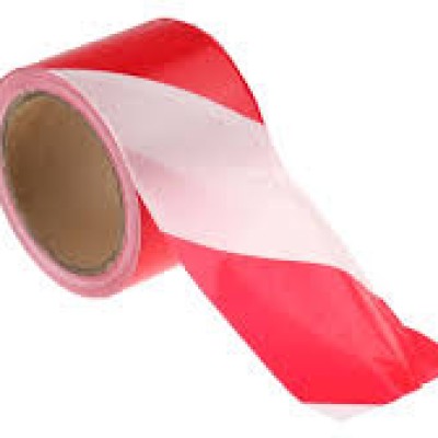 Barricade Tape RED WHITE 50mm x 60m