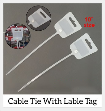 White Label Cable Tie 100pc ( 6")