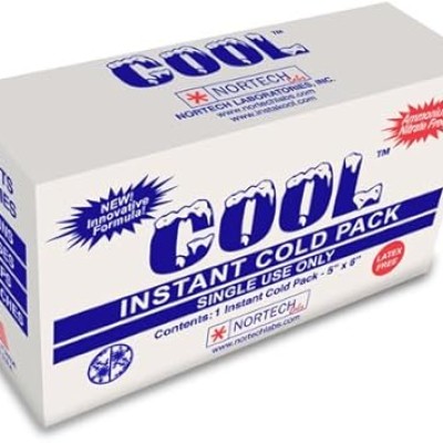 Cool Instant Cold Pack, Small Size: 5" x 6" - 12 Case