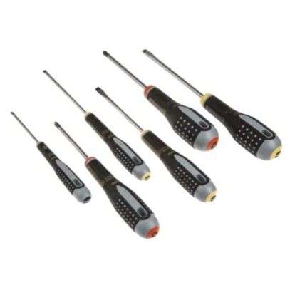 Bahco Engineers Slotted' Phillips Screwdriver Set 6 Piece, #BE9881