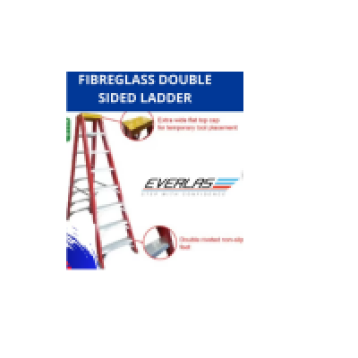 EVERLAS Fibreglass Double Sided Ladder YFGDS12