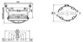 Trunnion Mounting Bracket for EATN HPLN LED Lighting P      /      N: CHLAS2183-06