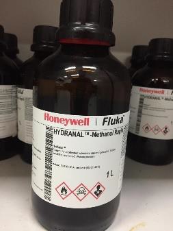 HYDRANAL-Methanol Rapid reagent for accelerated volumetric one-component KF titration (working medium) Fluka      /      37817-1L (Cat No.: 37817)