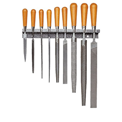 FACOM STU - 9pc Wooden Handle File Set + Rack