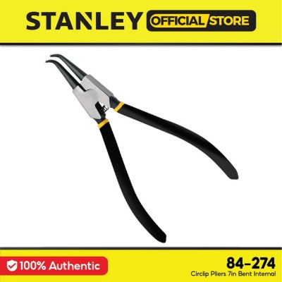 STANLEY 84-274 Circlip Pliers 7in Bent Internal